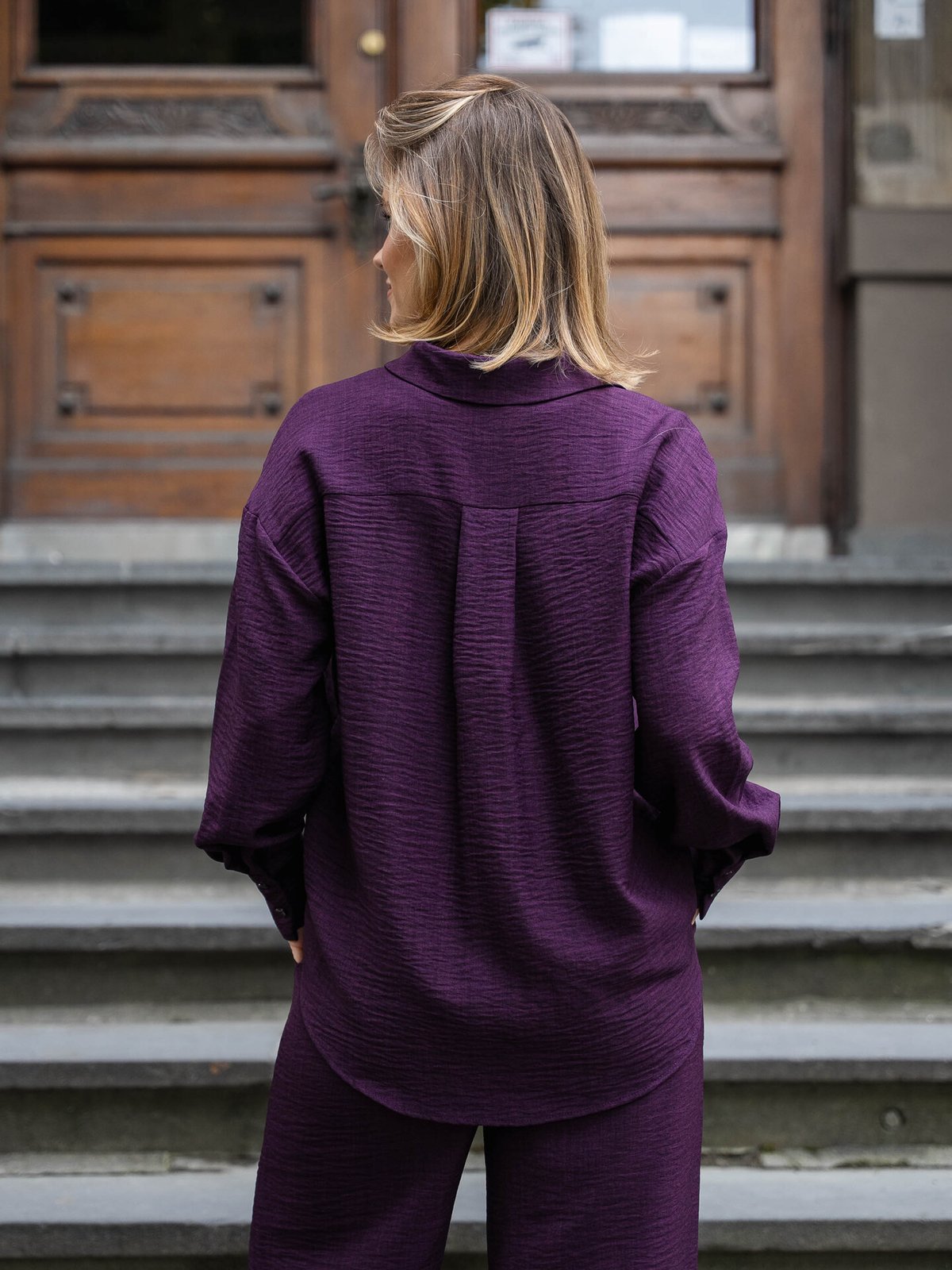 Vero Moda Melaney Queeny Long Sleeve Shirt Winetasting