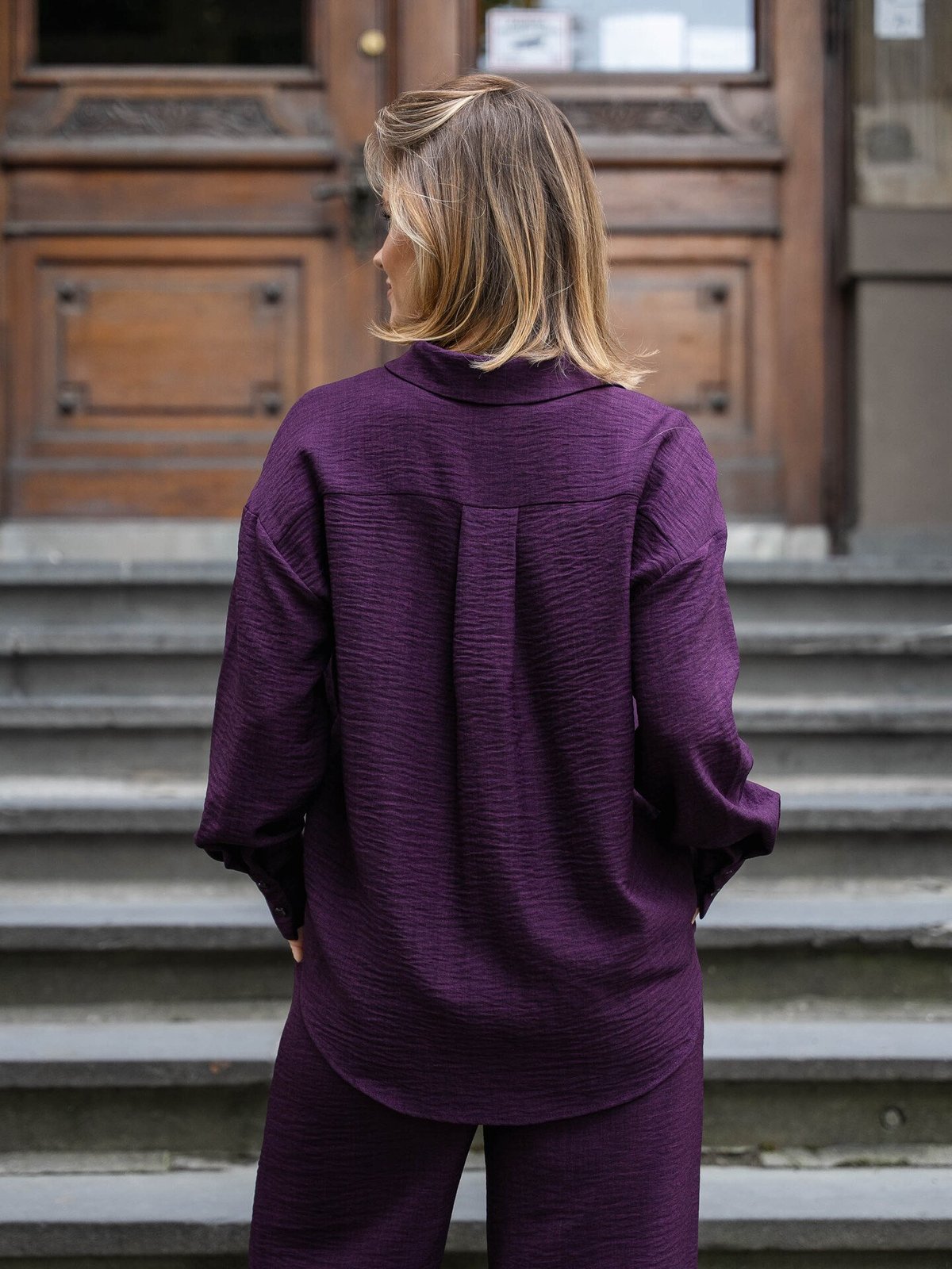 Vero Moda Melaney Queeny Long Sleeve Shirt Winetasting