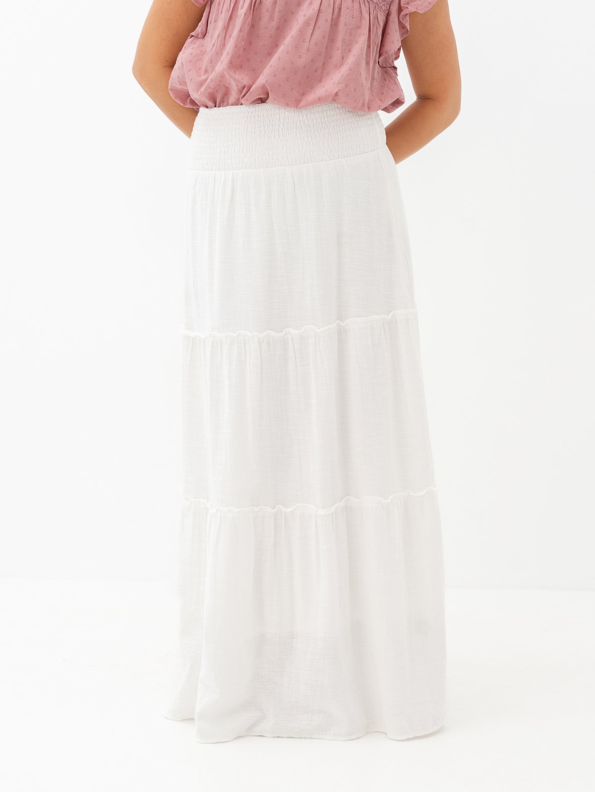 Vero Moda Aware Keeley High Waist Long Skirt Snow White