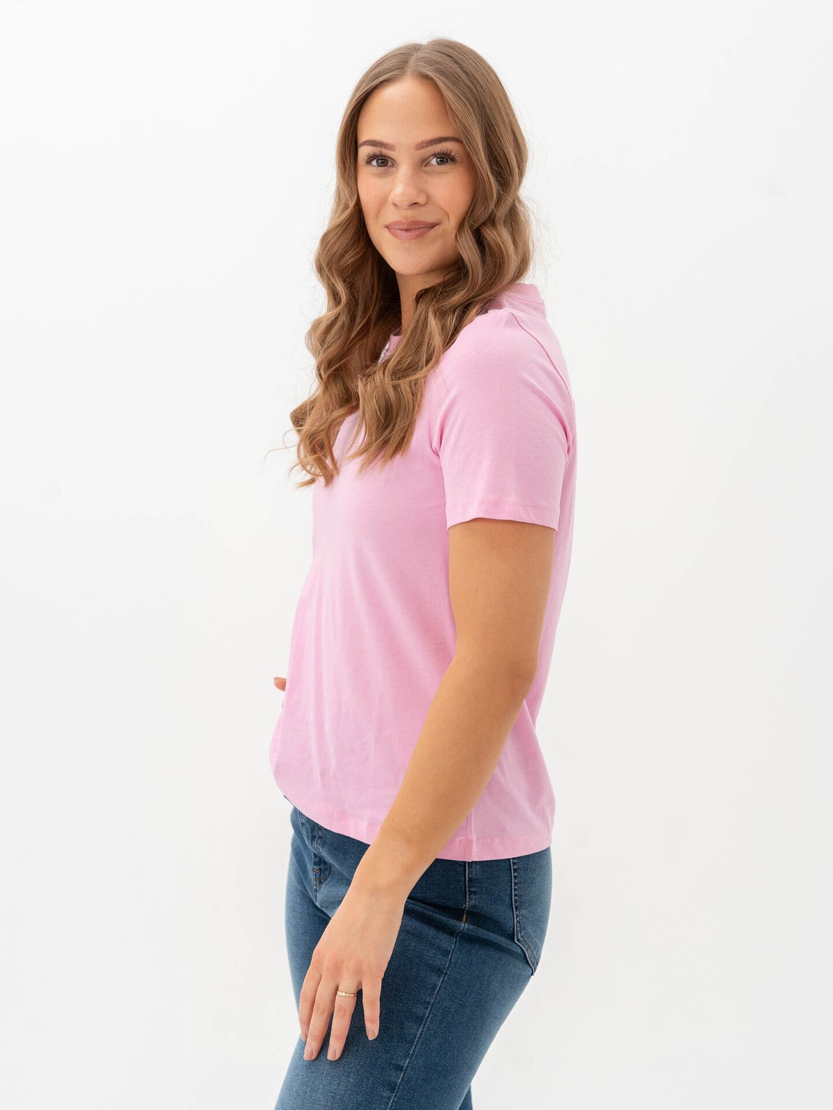 Vero Moda Paulina Short Sleeve T-Shirt Bonbon