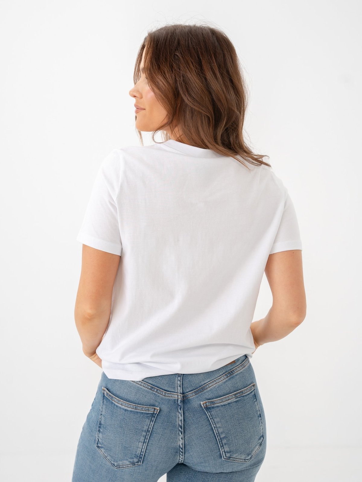 Vero Moda Paulina Short Sleeve T-Shirt Bright White