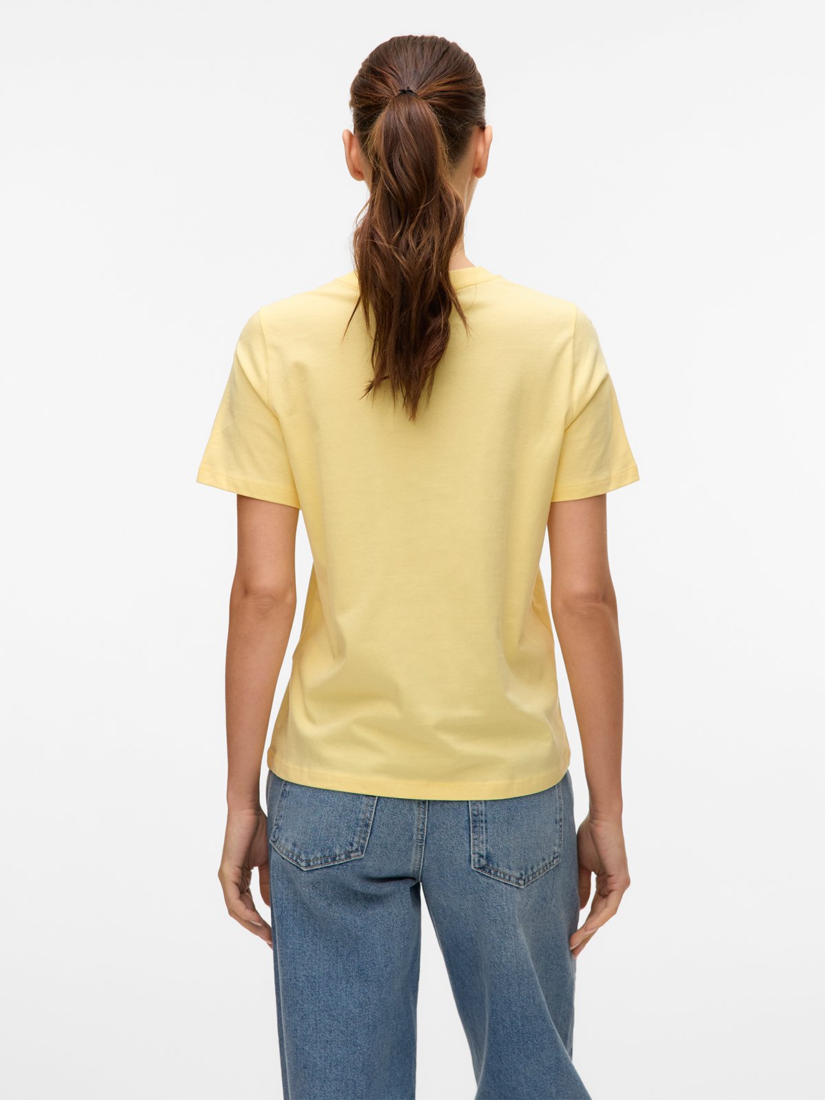Vero Moda Paulina Short Sleeve T-Shirt Lemon Meringue