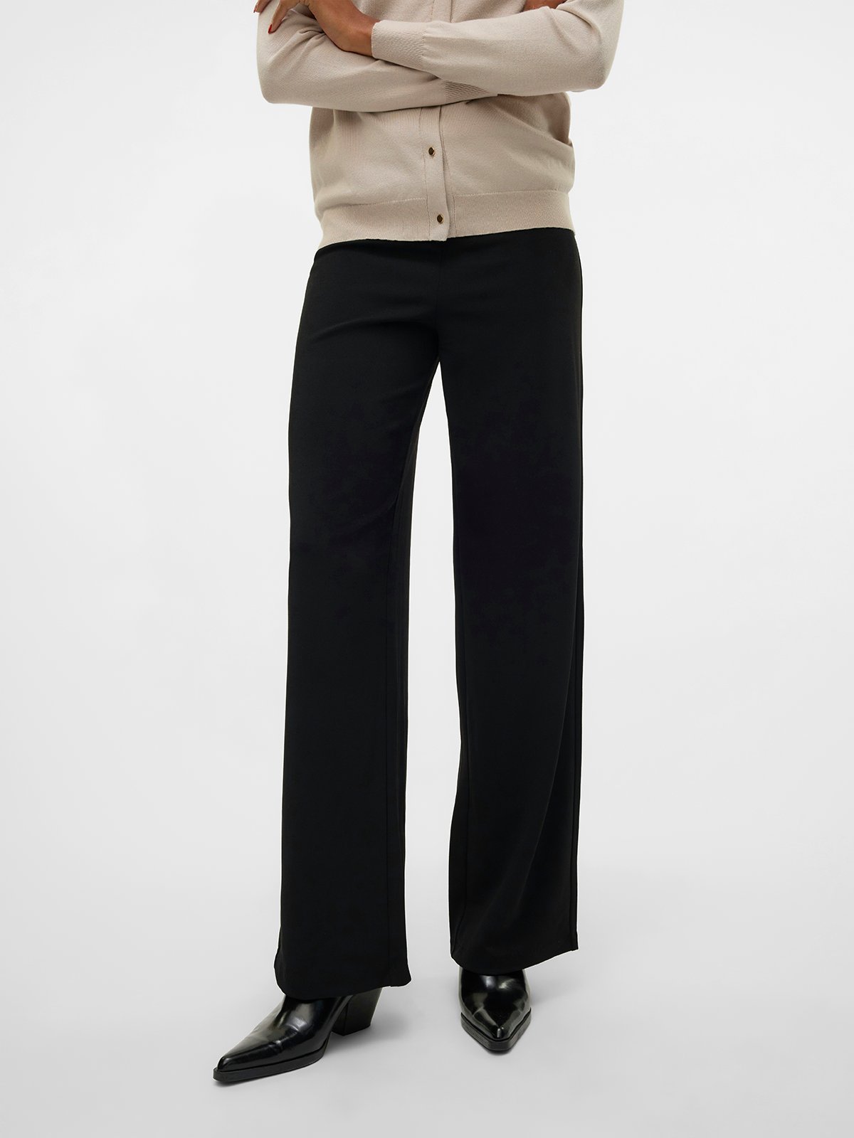 Vero Moda Berlin Zamira Midwaist Wide Pant Black