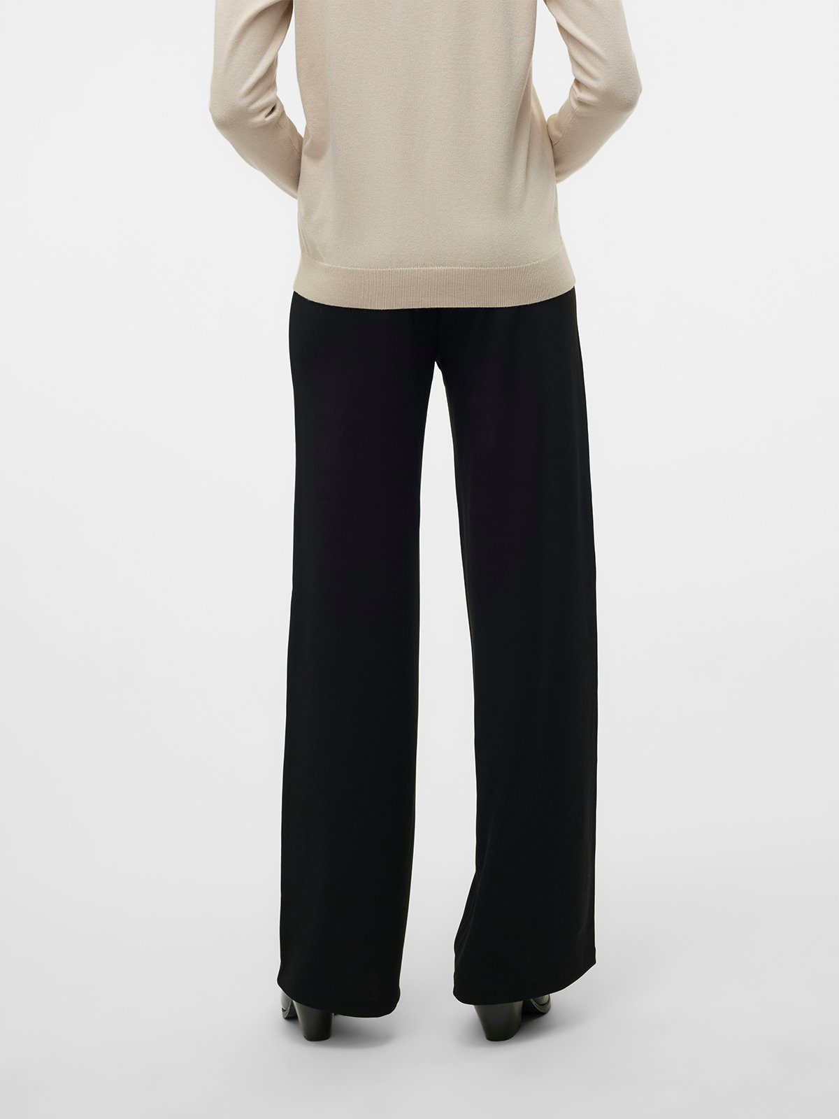 Vero Moda Berlin Zamira Midwaist Wide Pant Black