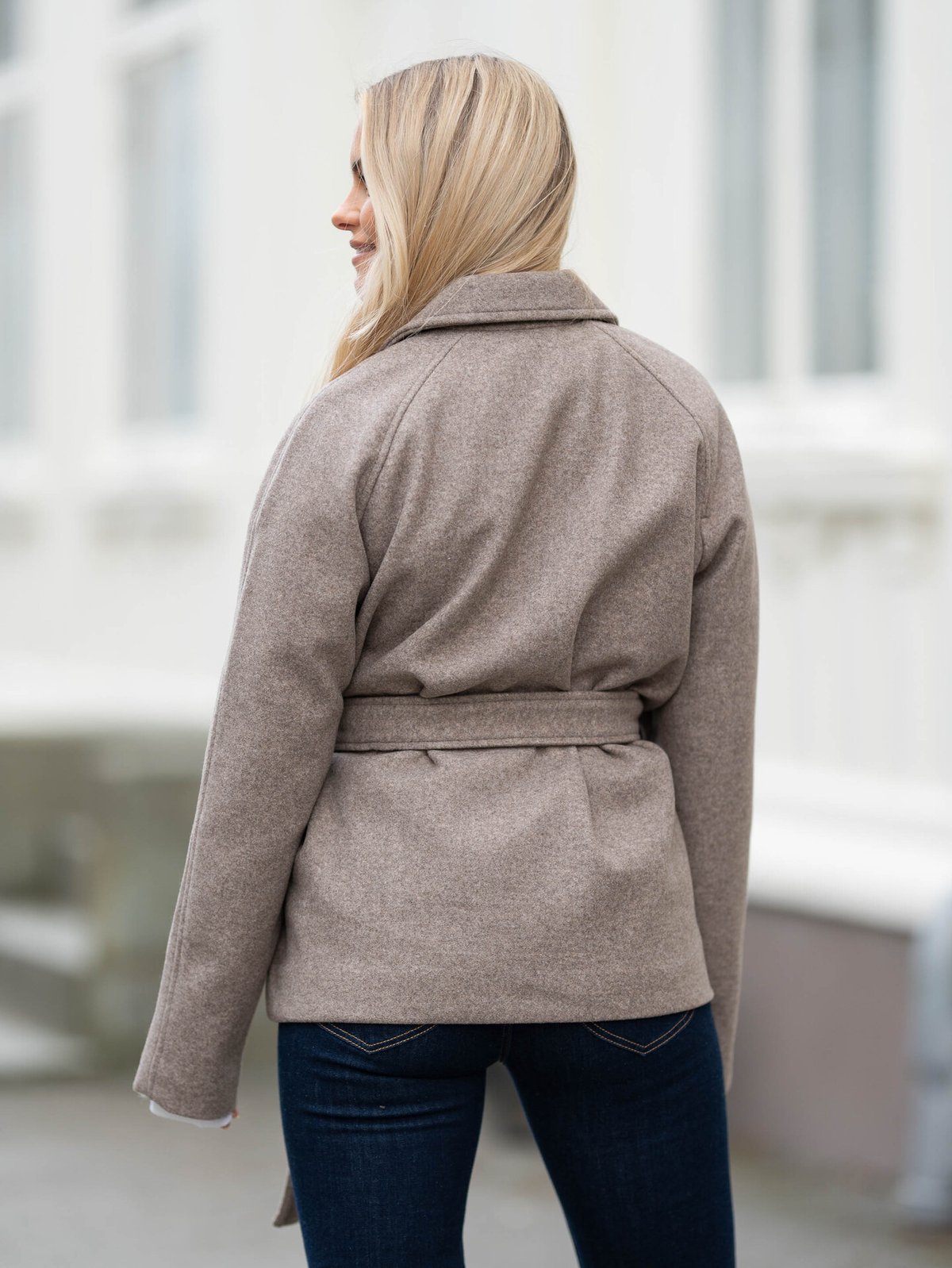 Vero Moda Fortuneaya Raglan Sleeve Jacket Chocolate Chip Melange