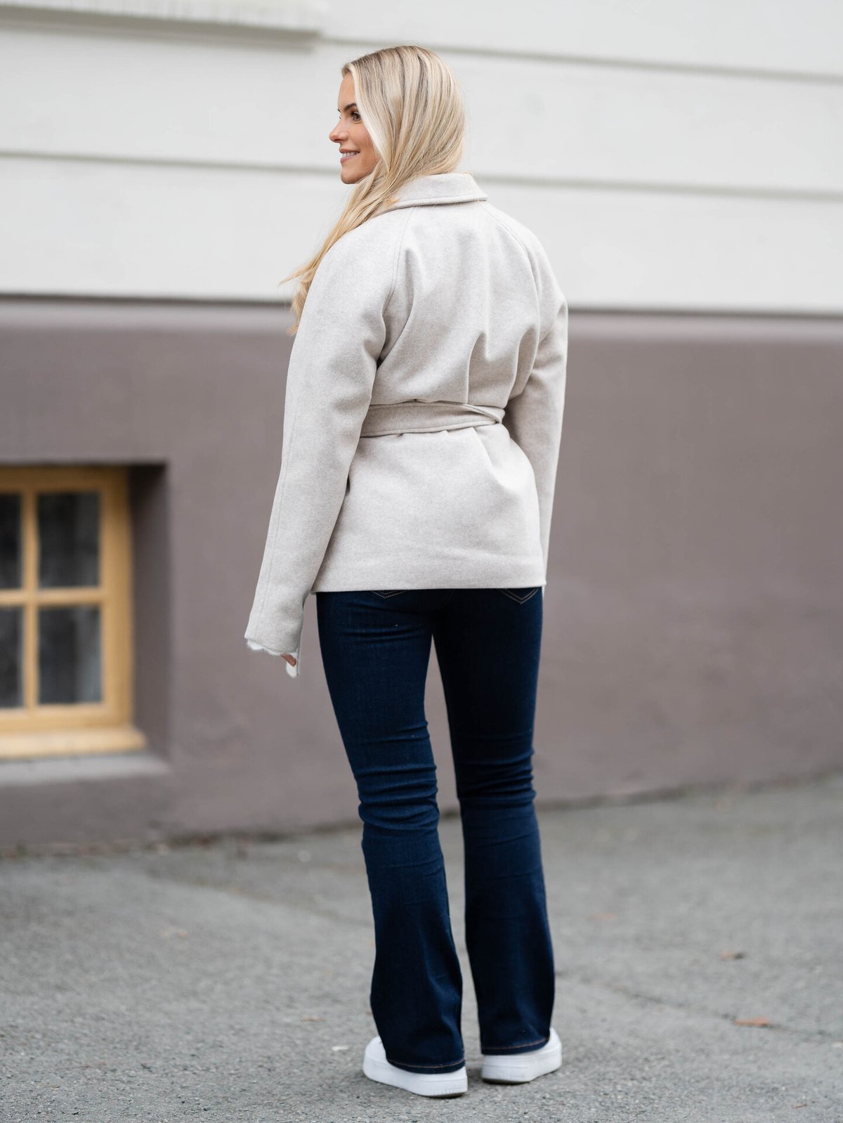 Vero Moda Fortuneaya Raglan Sleeve Jacket Oatmeal Melange