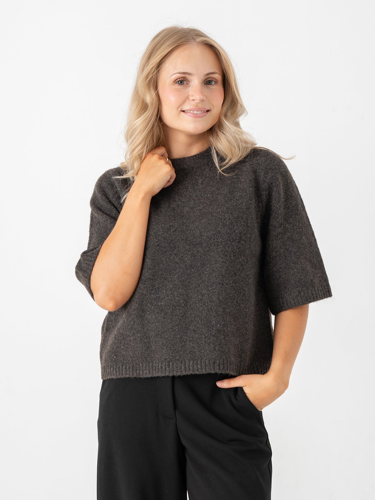 Vero Moda Boom 2/4 O-Neck Oversize Pullover Chocolate Torte