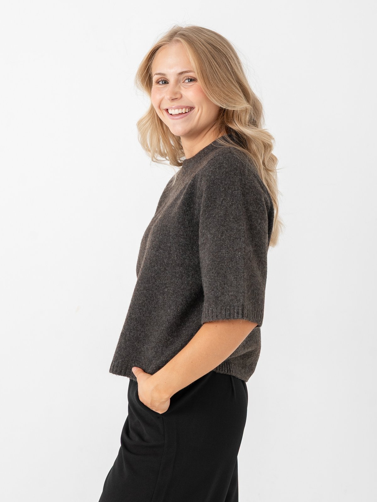 Vero Moda Boom 2/4 O-Neck Oversize Pullover Chocolate Torte