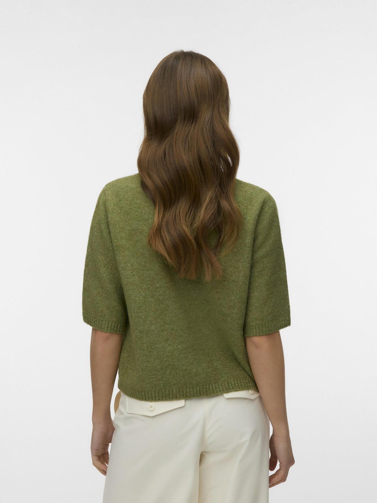 Vero Moda Boom 2/4 O-Neck Oversize Pullover Sphagnum