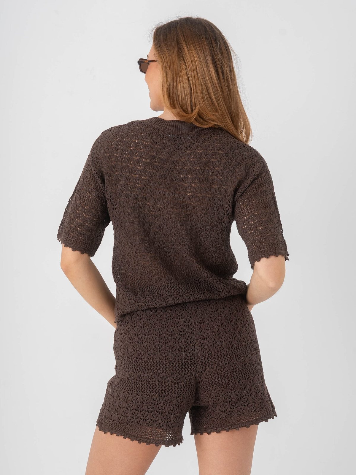 Vero Moda Manila 2/4 O-Neck Pullover Chocolate Martini