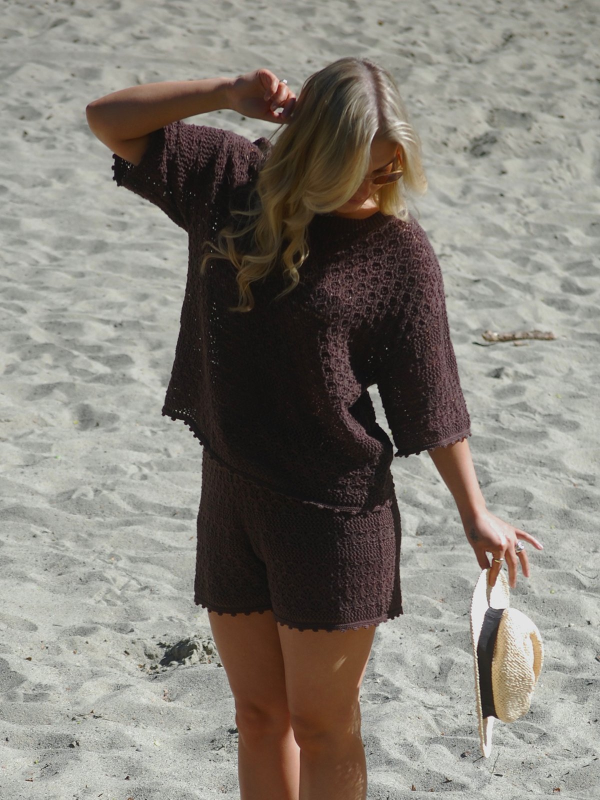 Vero Moda Manila 2/4 O-Neck Pullover Chocolate Martini