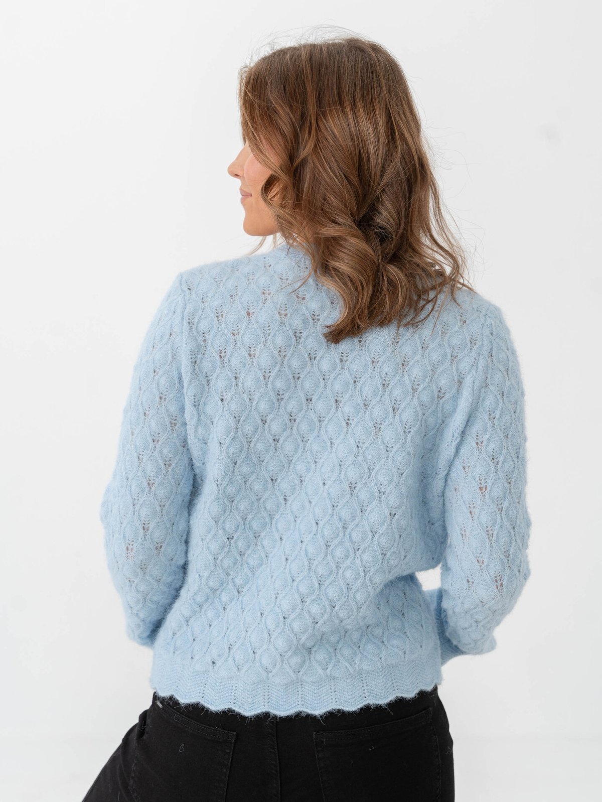 Vero Moda Aware Purdie Long Sleeve O-Neck Pullover Cashmere Blue