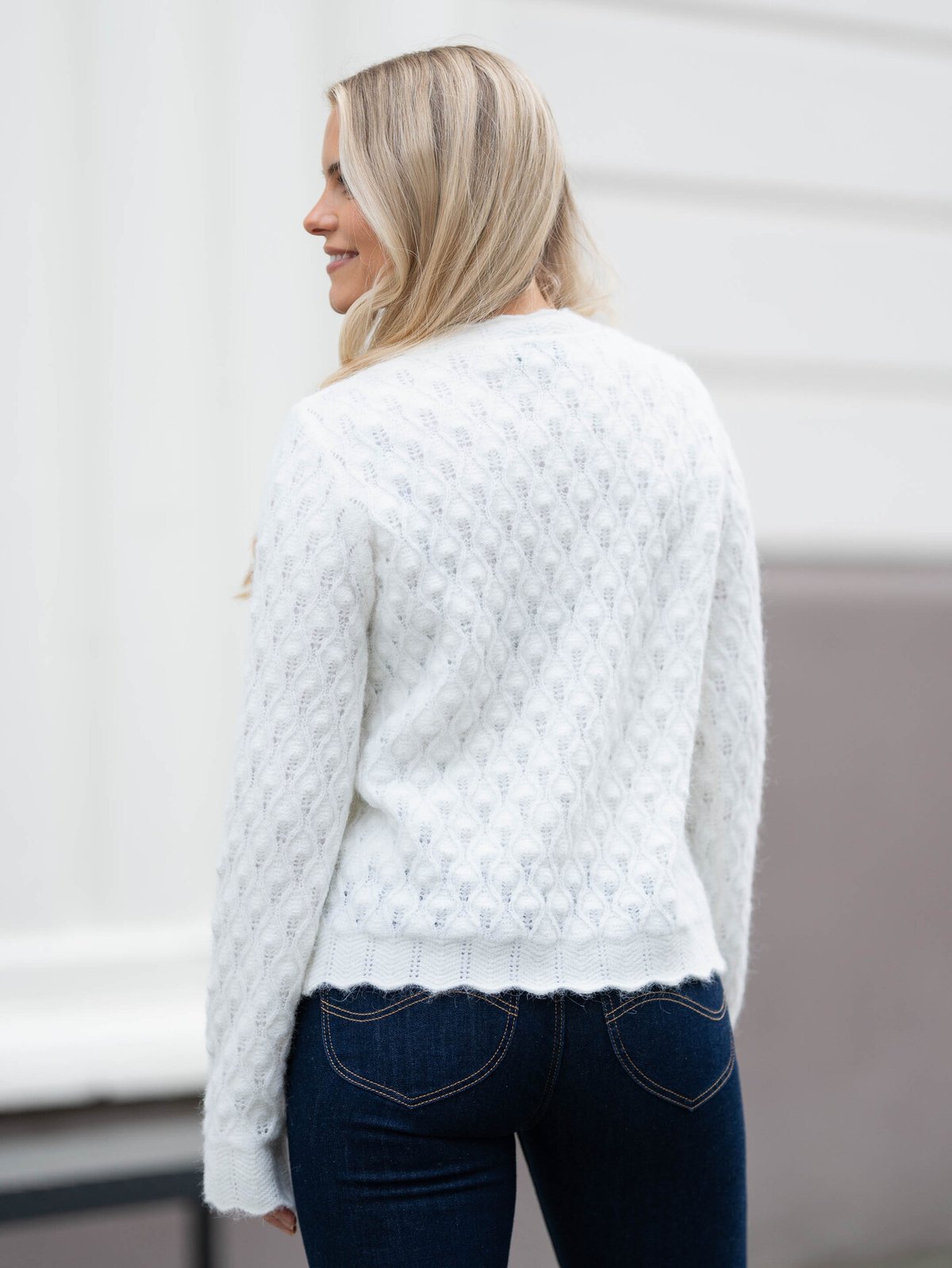 Vero Moda Aware Purdie Long Sleeve O-Neck Pullover Snow White