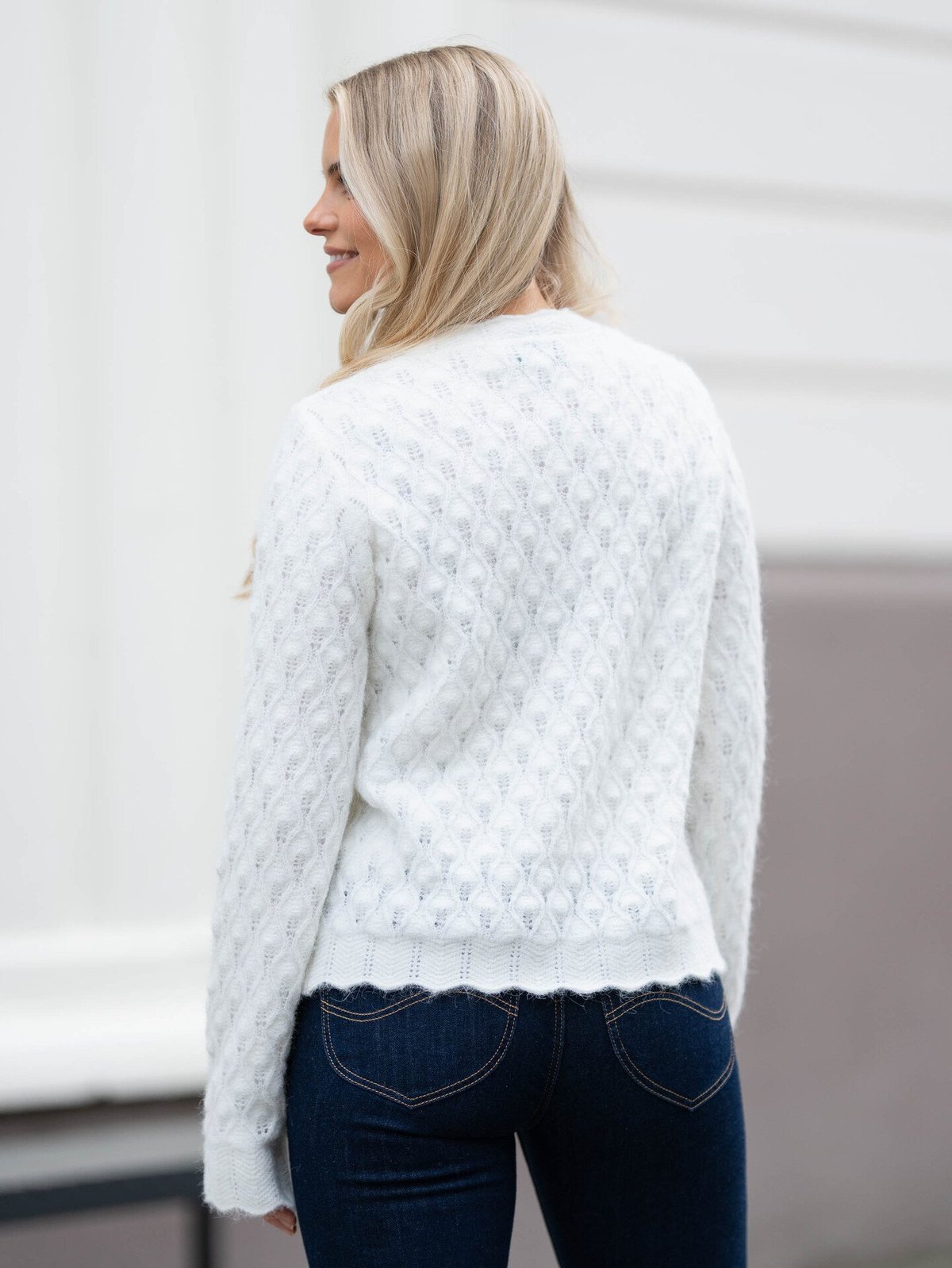 Vero Moda Aware Purdie Long Sleeve O-Neck Pullover Snow White