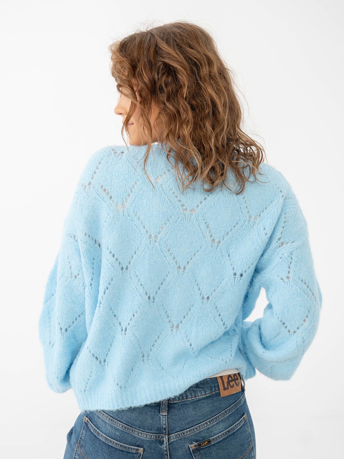 Vero Moda Novah Long Sleeve Button Cardigan Airy Blue