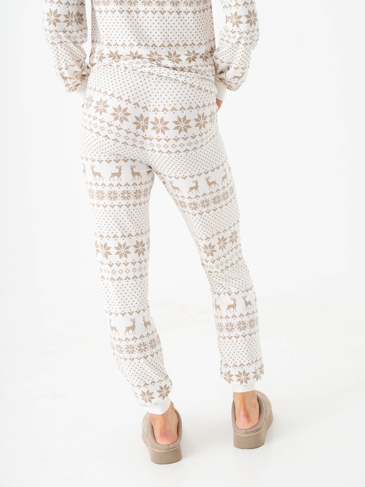 Vero Moda Chris NW Pants XMAS Cloud Dancer / Silver Mink xmas