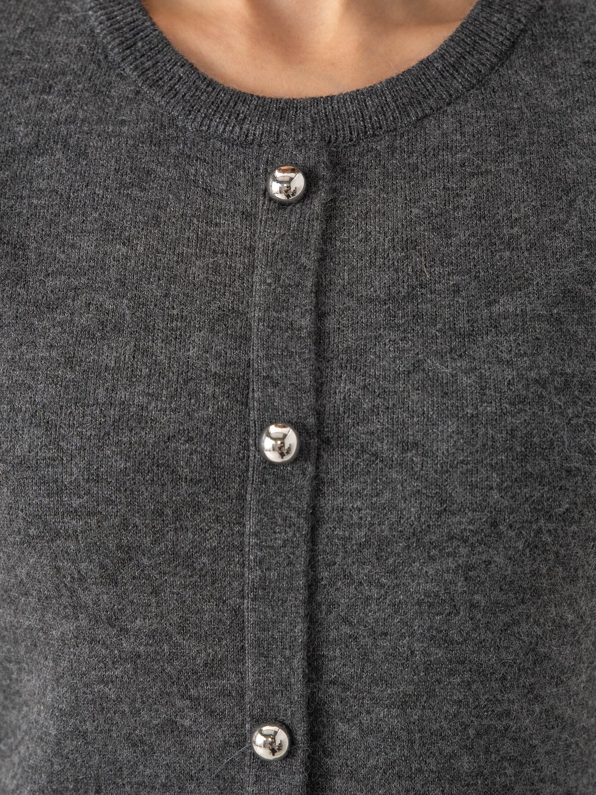 Vero Moda Johanna Short Sleeve O-Neck Dress Medium Grey Melange