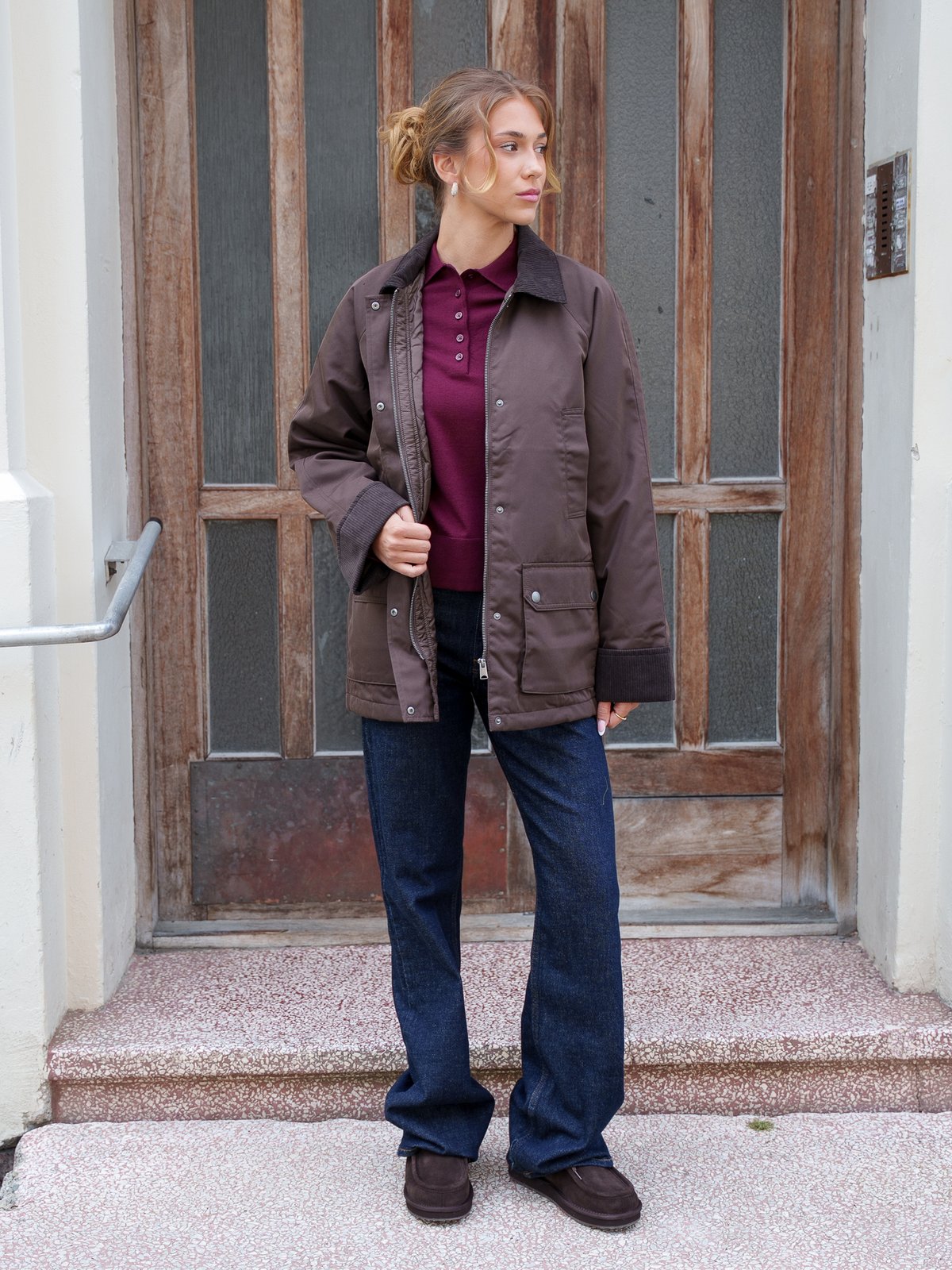 Vero Moda Wales Jacket Chocolate Brown CHOCOLATE TORTE COLLAR