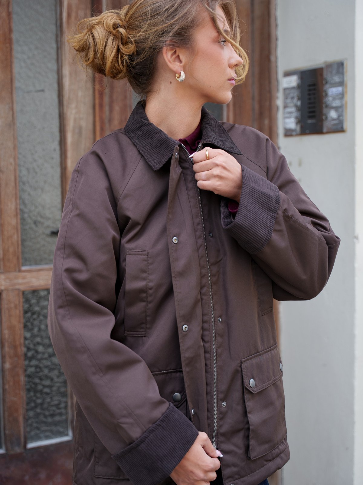 Vero Moda Wales Jacket Chocolate Brown CHOCOLATE TORTE COLLAR