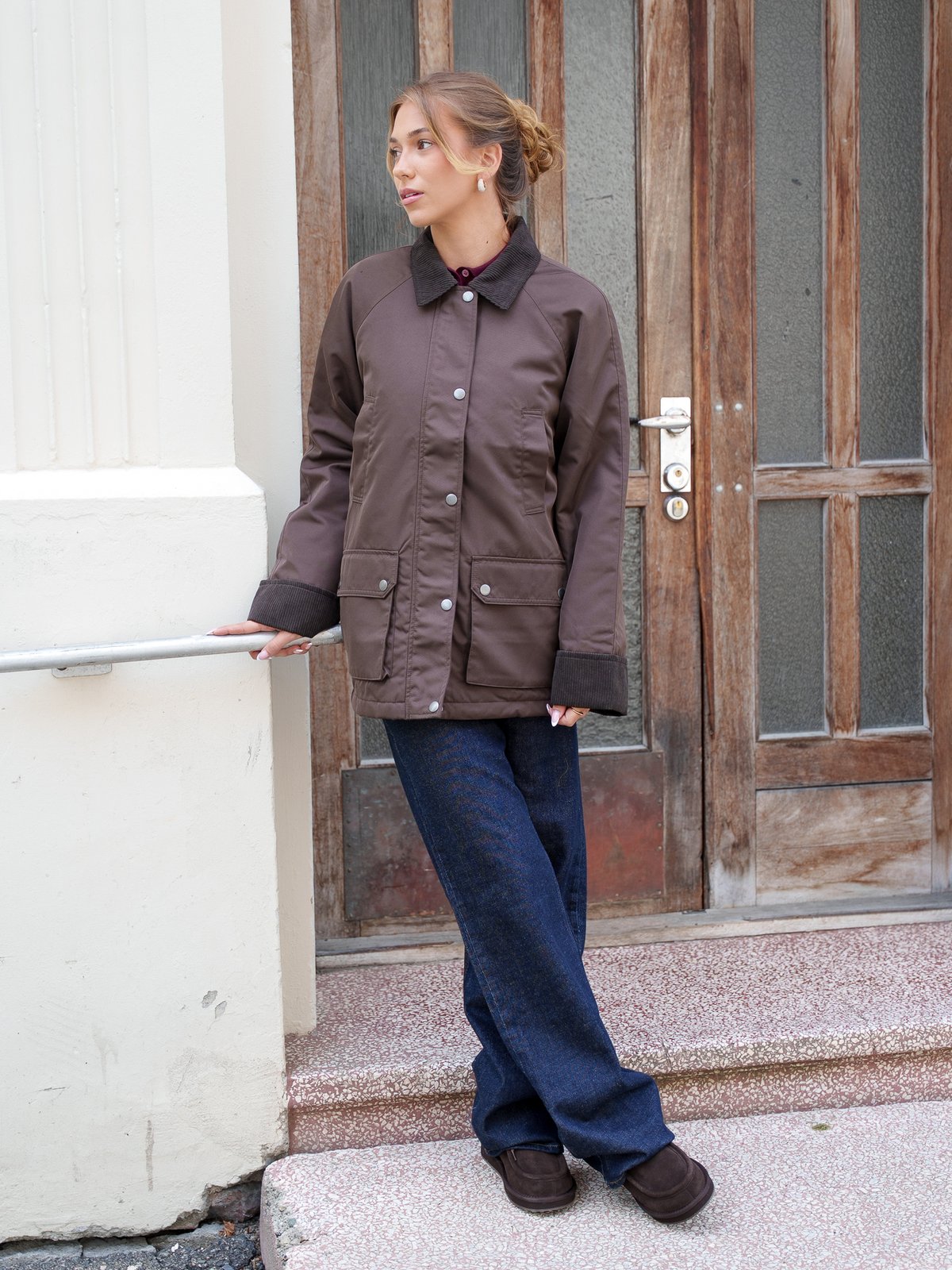 Vero Moda Wales Jacket Chocolate Brown CHOCOLATE TORTE COLLAR