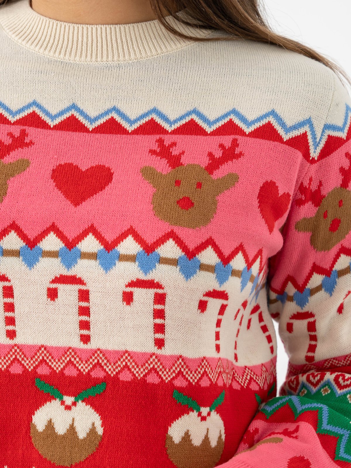 Vero Moda New Christmas Stuff Long Sleeve O-Neck XMAS Birch