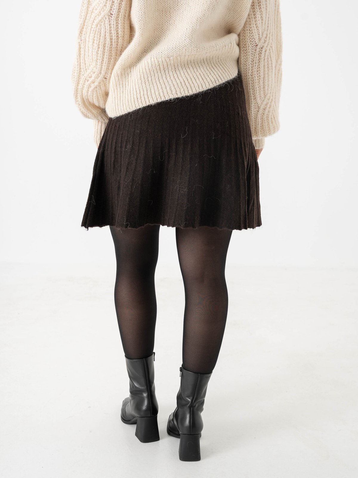 Vero Moda Macy Skater Skirt Chocolate Torte