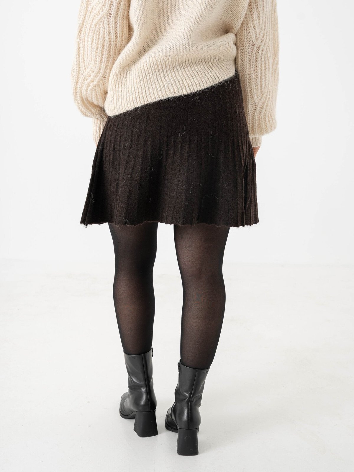 Vero Moda Macy Skater Skirt Chocolate Torte