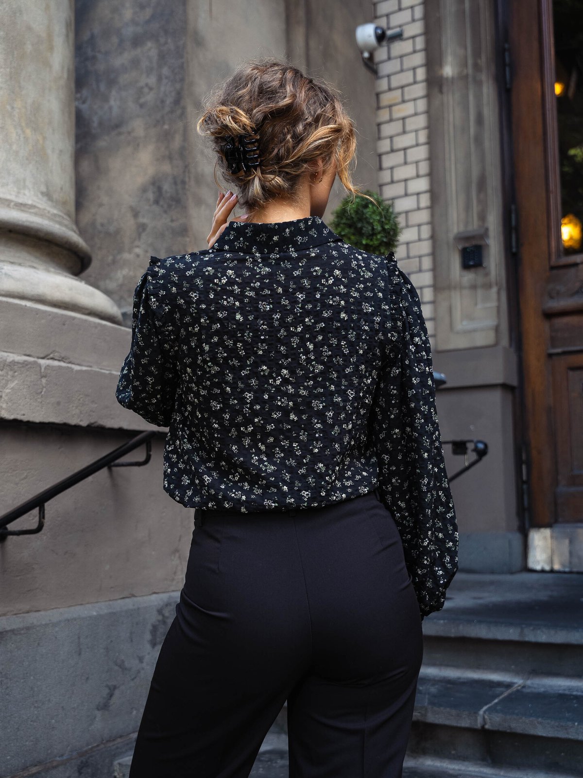 Vero Moda Aware Noelle Long Sleeve Shirt Black BASIL