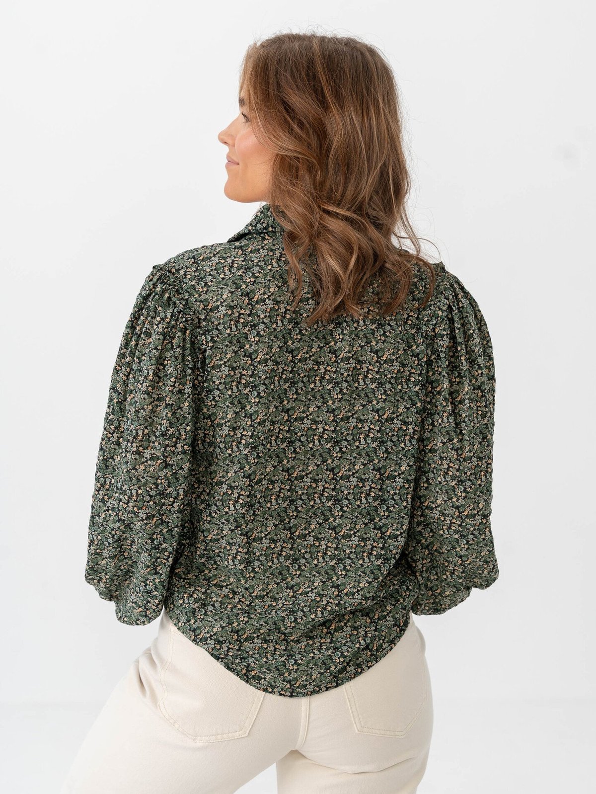 Vero Moda Aware Noelle Long Sleeve Shirt Black Leona Olivine