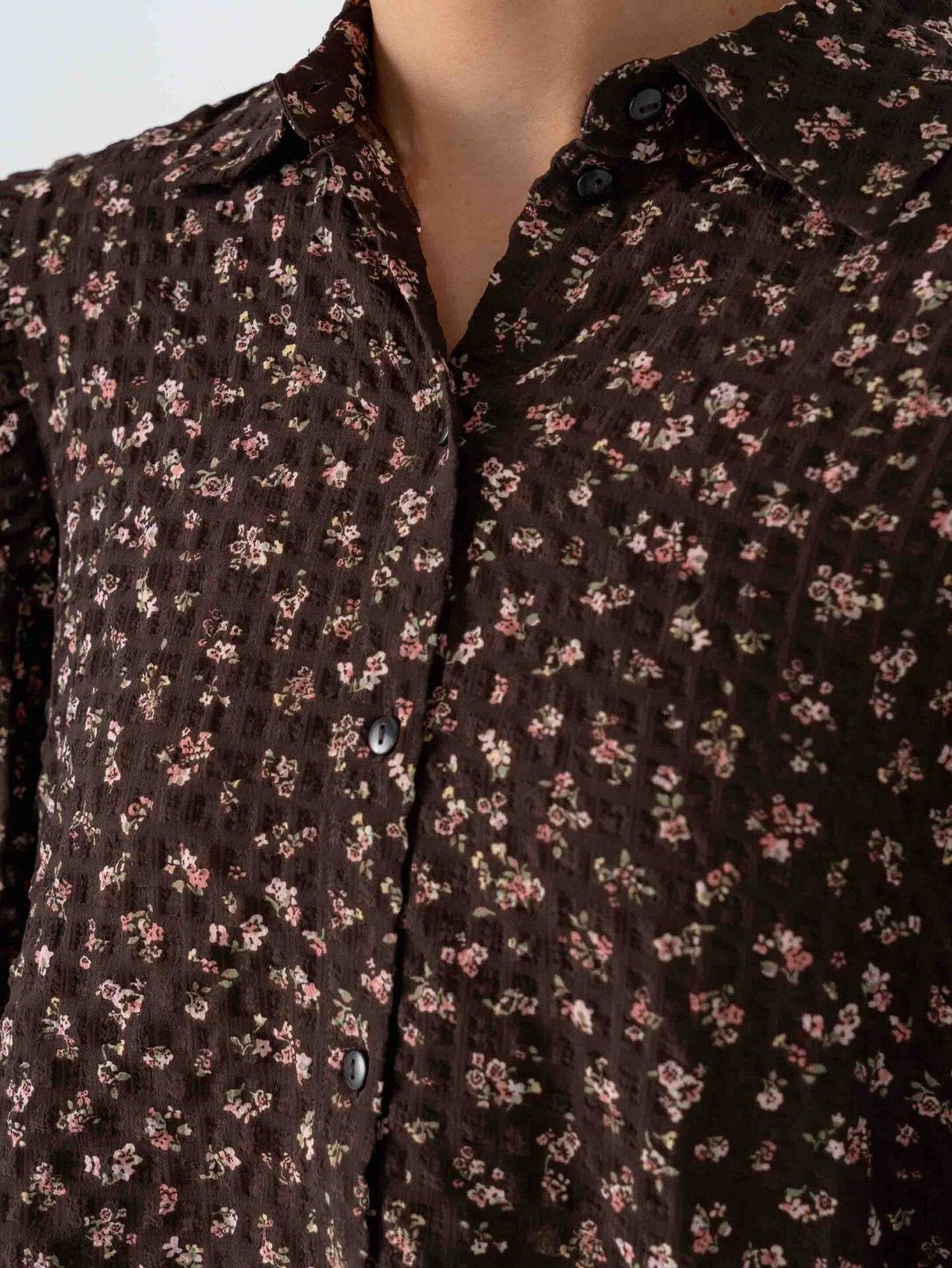 Vero Moda Aware Noelle Long Sleeve Shirt Chocolate Torte Rose Elegance