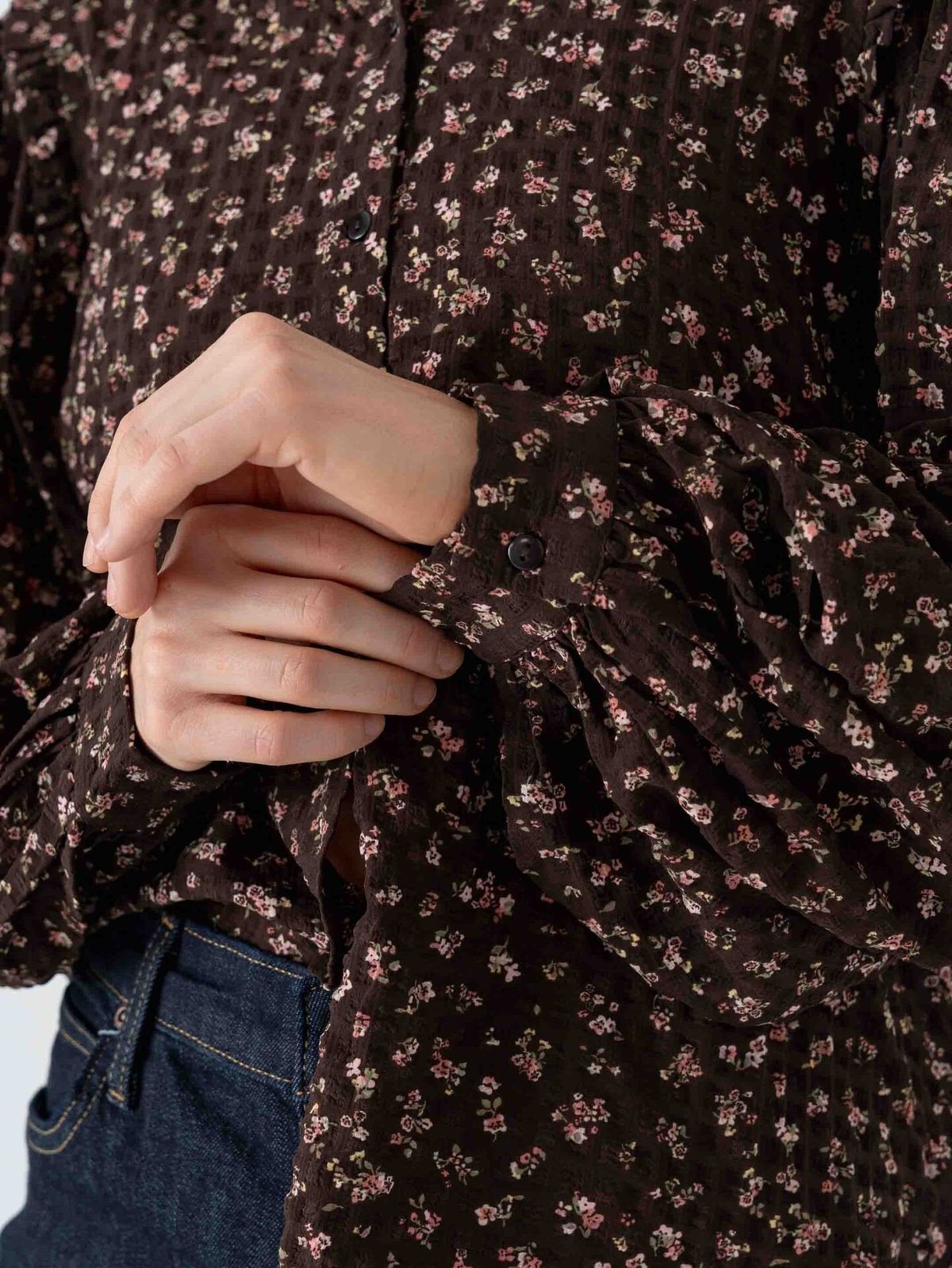 Vero Moda Aware Noelle Long Sleeve Shirt Chocolate Torte Rose Elegance