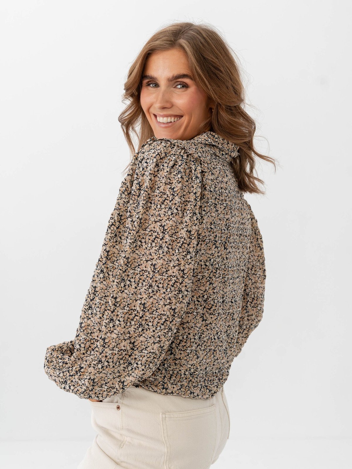 Vero Moda Aware Noelle Long Sleeve Shirt Salute Leona Silver Lining