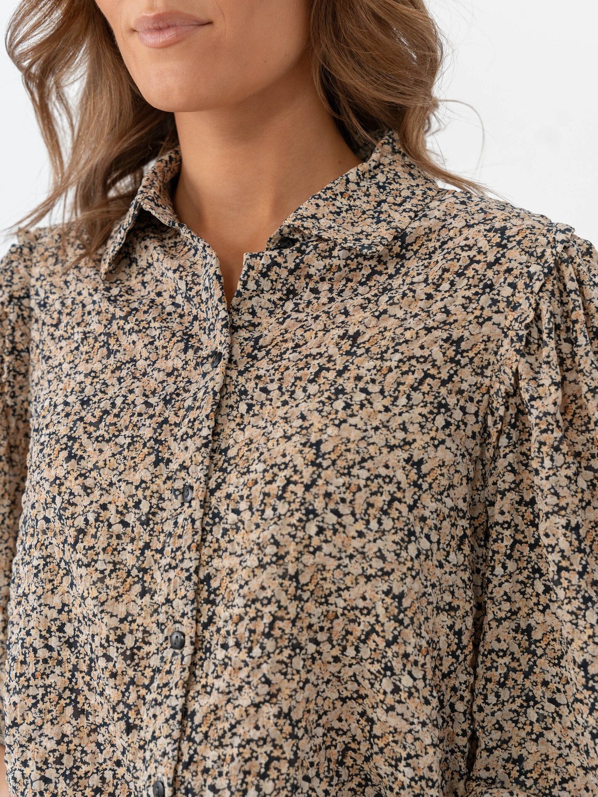 Vero Moda Aware Noelle Long Sleeve Shirt Salute Leona Silver Lining