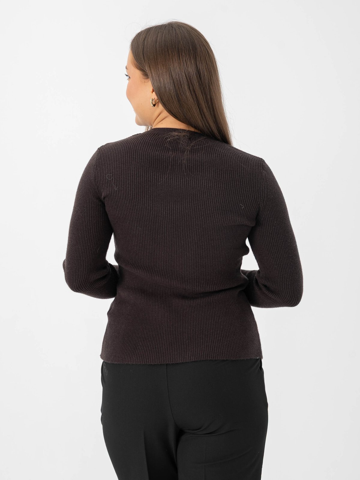 Vero Moda Aware Long Sleeve O-Neck Knit Cardigan Chocolate torte