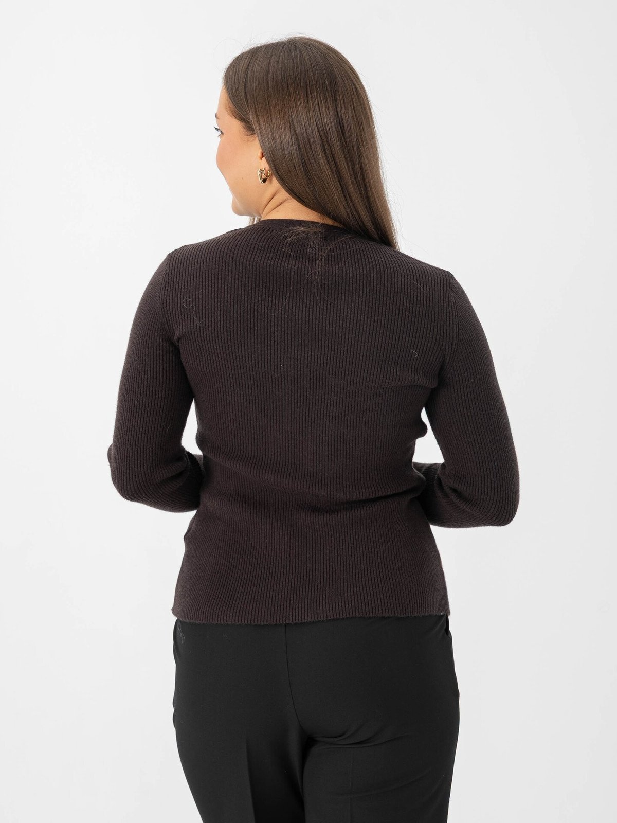 Vero Moda Aware Long Sleeve O-Neck Knit Cardigan Chocolate torte