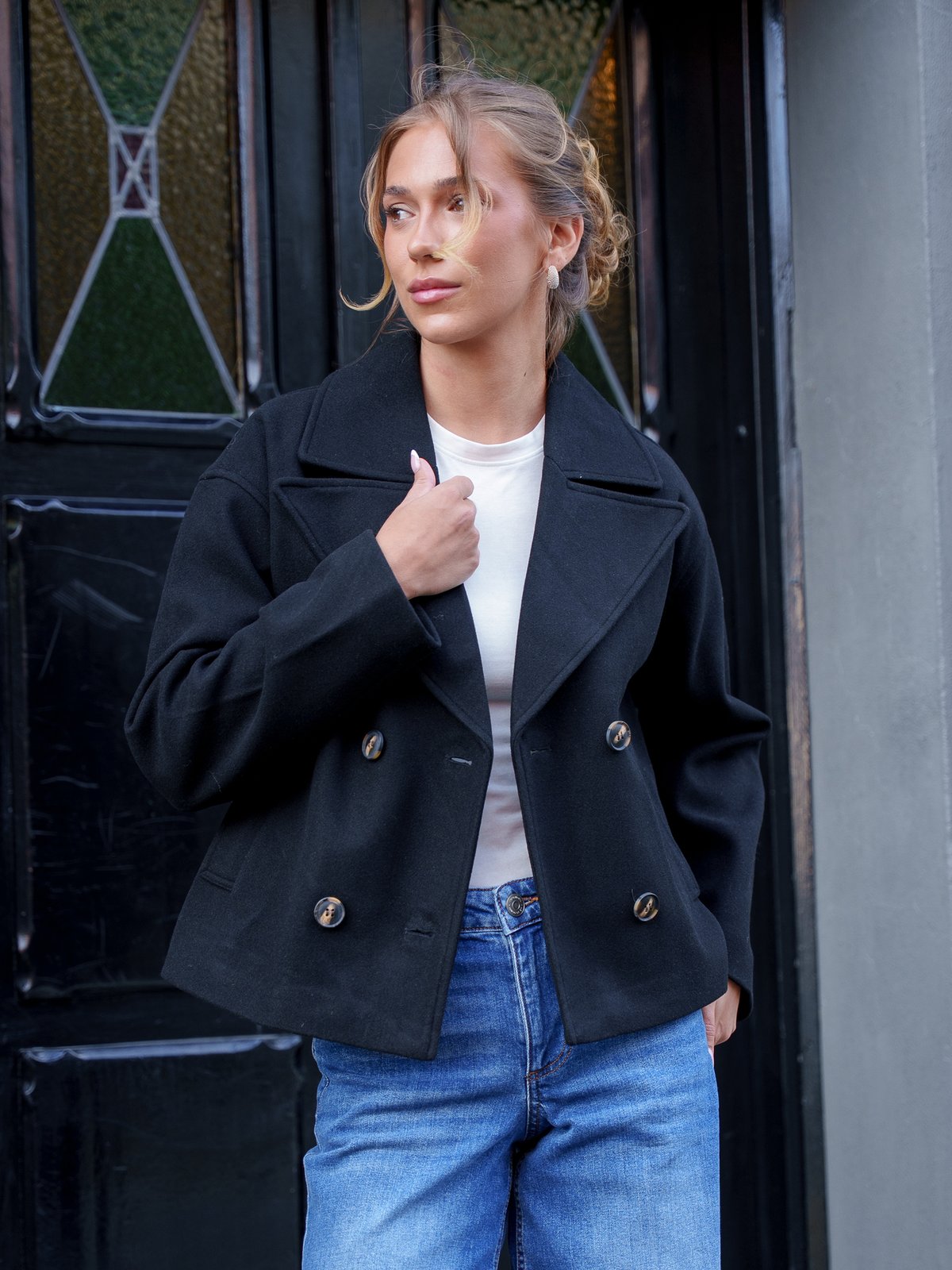 Vero Moda Vinceline Short Jacket Black
