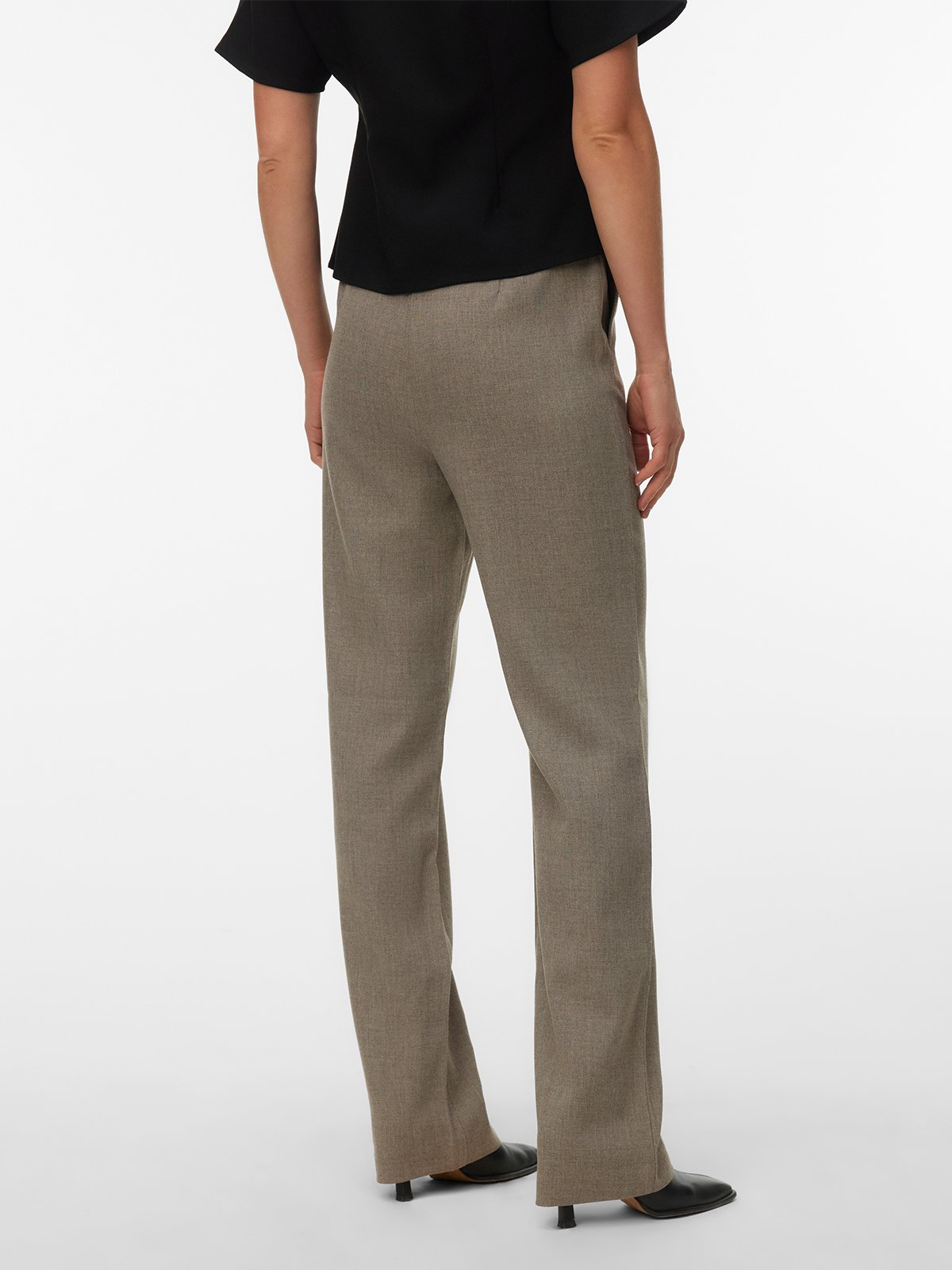 Vero Moda Zamira Bestie Mid Waist Straight Pant Moon Rock