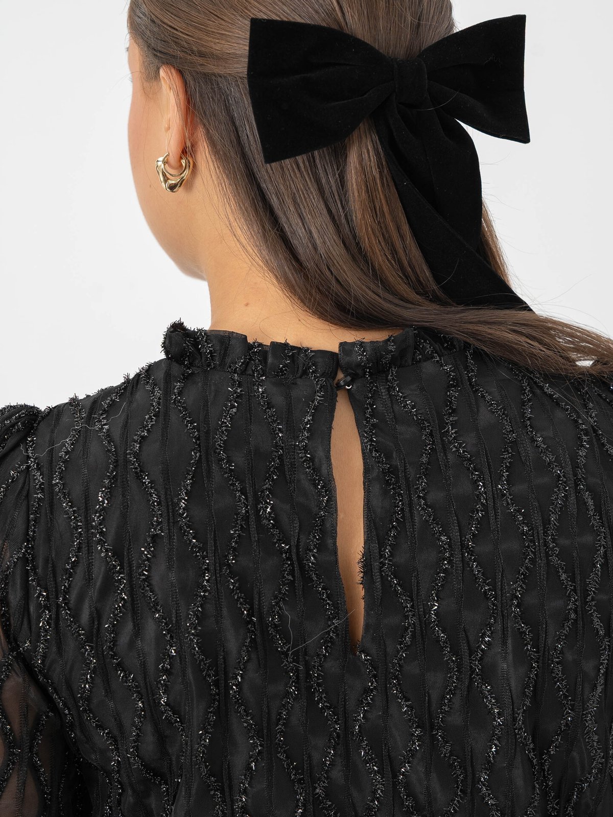 Vero Moda Aware Nolita Long Sleeve High Neck Short Dress Black