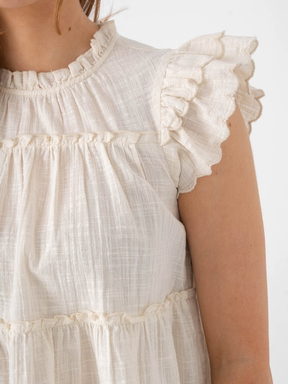Vero Moda Mie Short Sleeve Top Birch