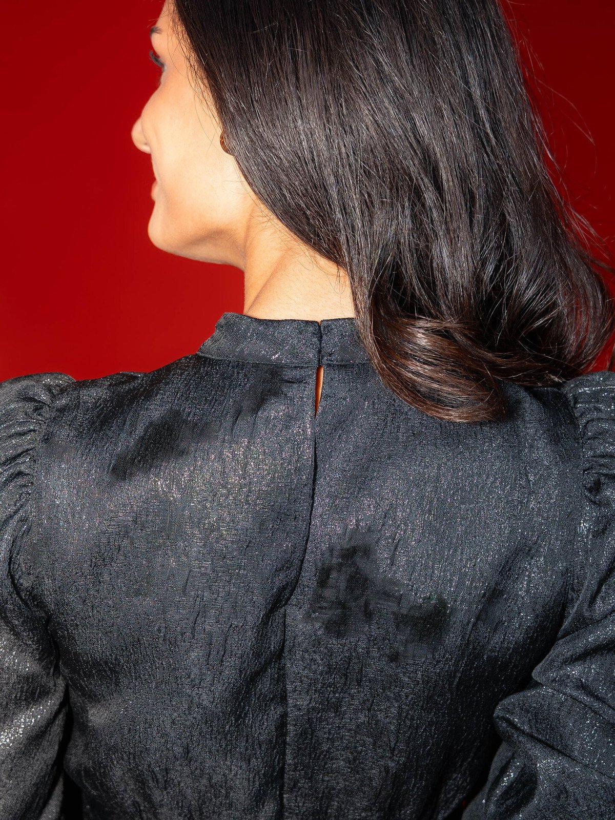 Vero Moda Sulle New Long Sleeve Short Dress Black