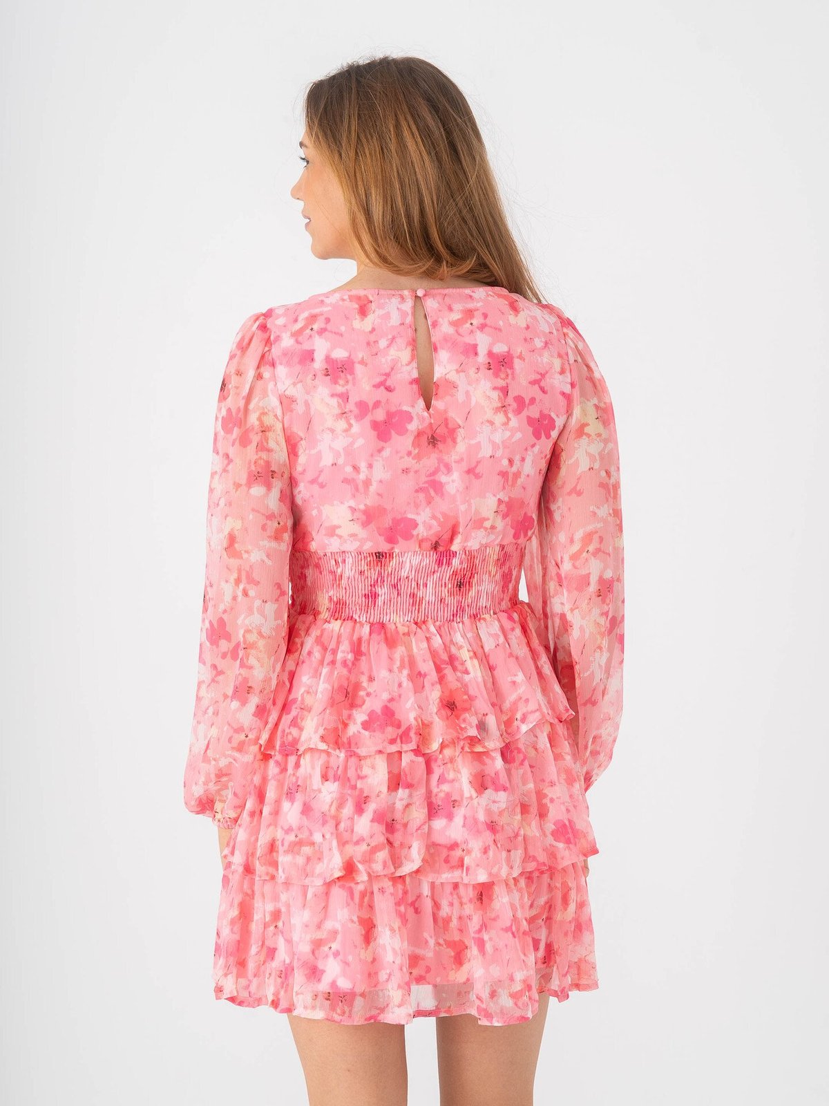 Vero Moda Smilla Long Sleeve Short Layer Dress Rose Shadow Sally