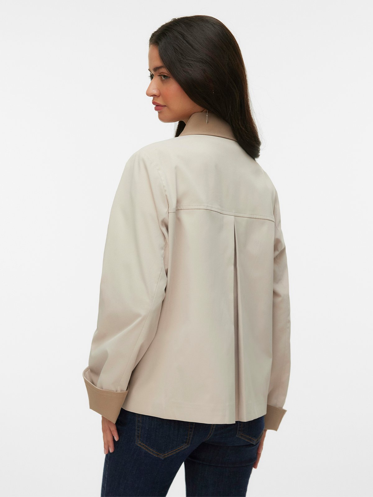 Vero Moda Chelsea Poppy Short Jacket Oatmeal