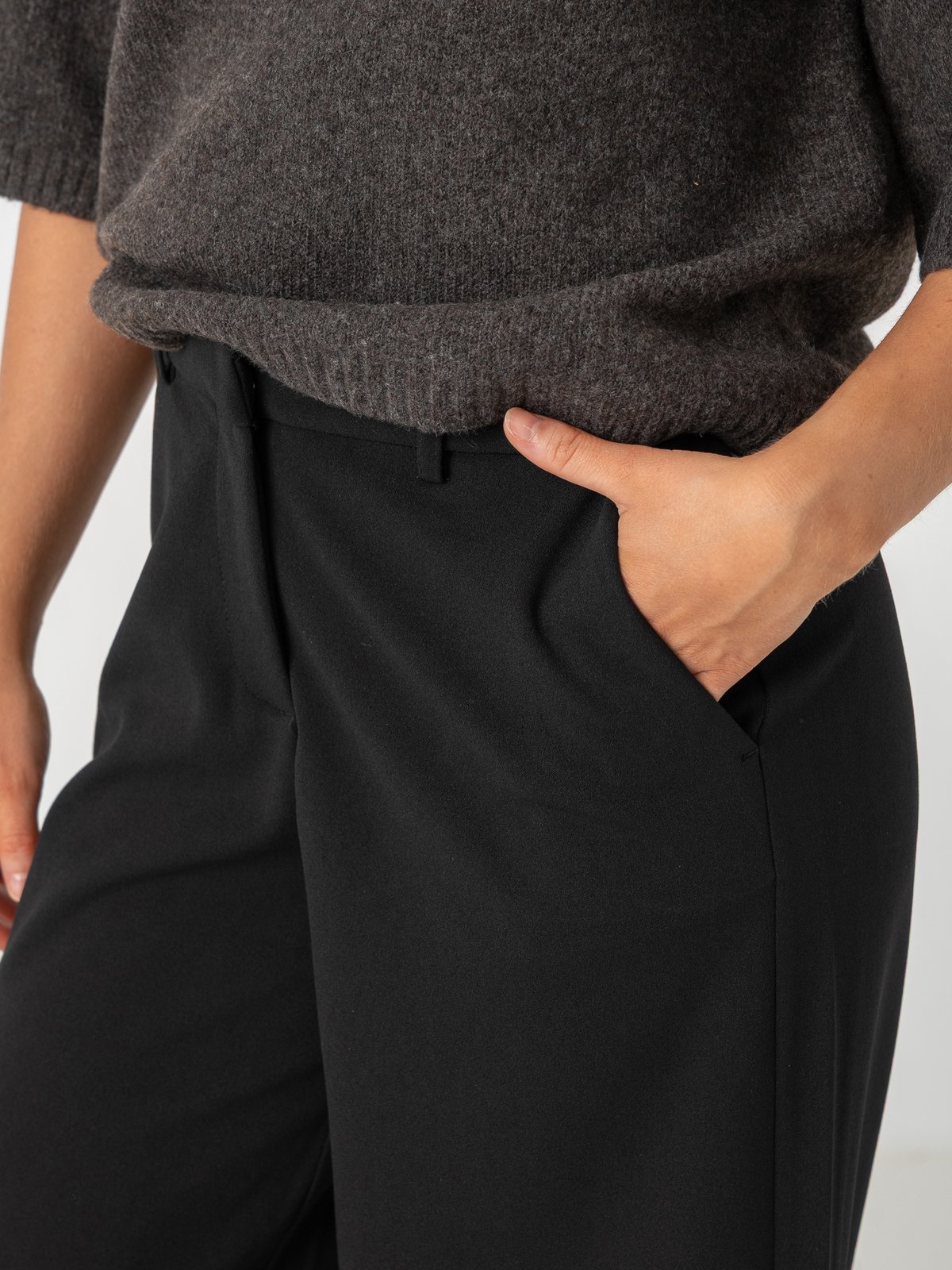 Vero Moda Zamira Midwaist Wide Pant Black