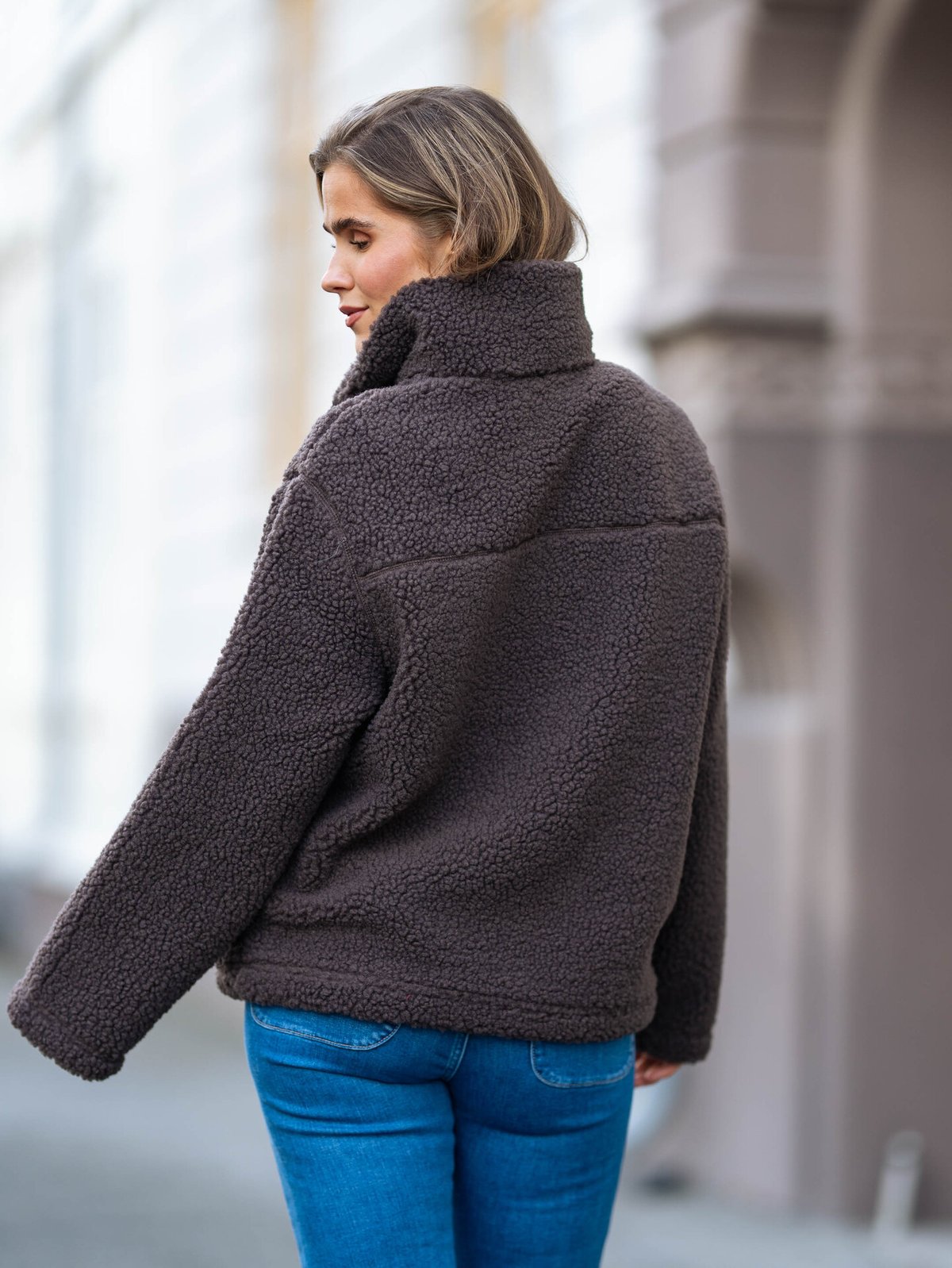 Vero Moda Karla Teddy Jacket Chocolate Torte