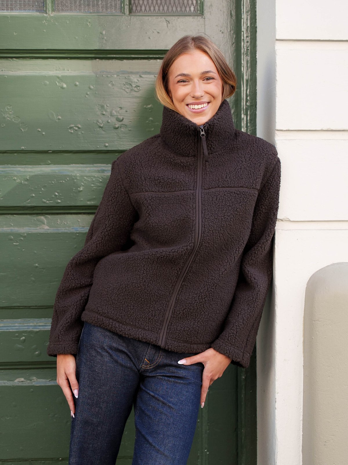 Vero Moda Karla Teddy Jacket Chocolate Torte
