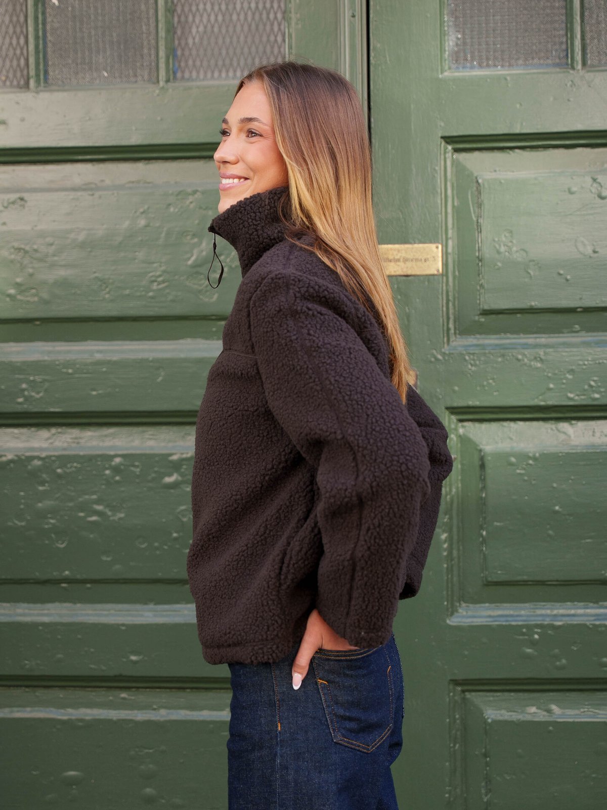 Vero Moda Karla Teddy Jacket Chocolate Torte