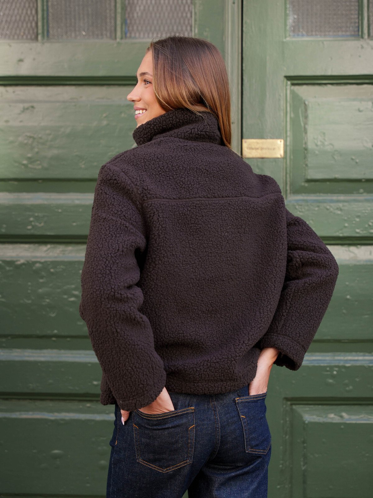 Vero Moda Karla Teddy Jacket Chocolate Torte