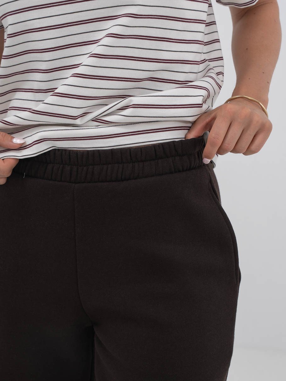 Vero Moda Teddy Mid Waist Wide Pants Chocolate Torte