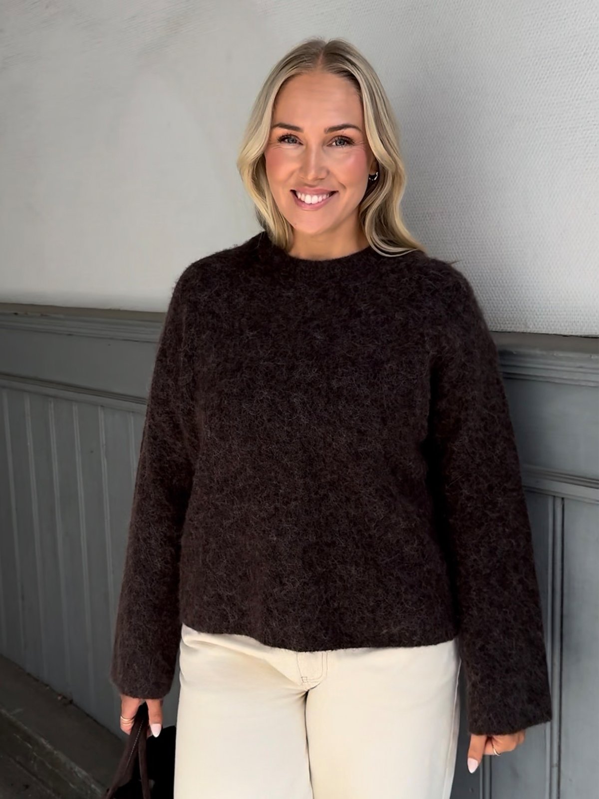 Vero Moda Sage Long Sleeve O-Neck Pullover Brun