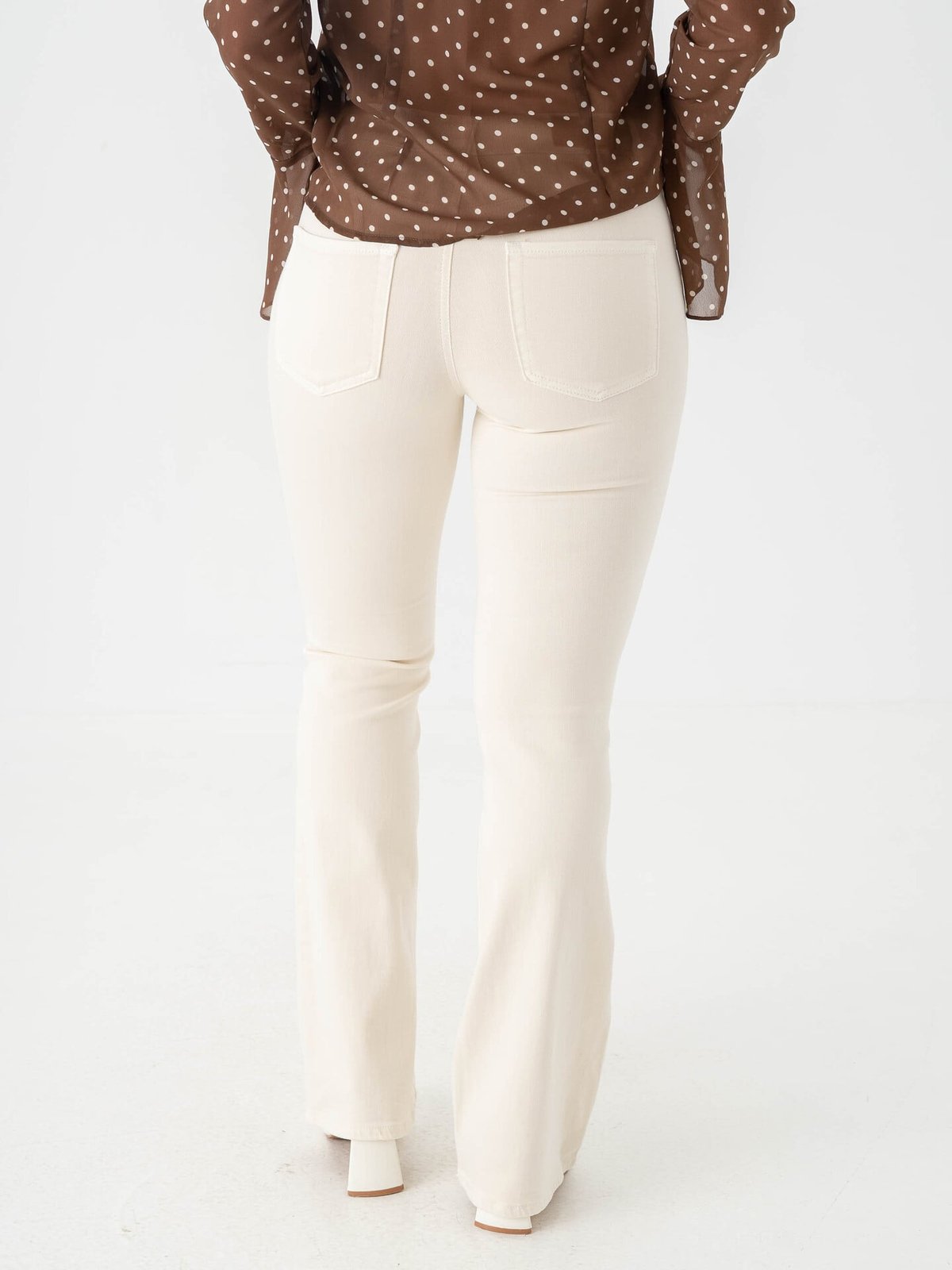 Vero Moda Flash Flared Jeans Ecru